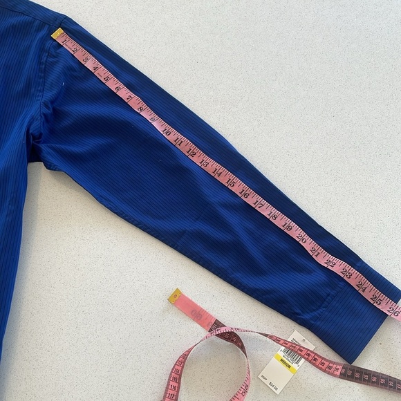 NWT Van Heusen Long Sleeve Blue Striped Shirt - Size M (15-15 1/2) - Picture 9 of 9